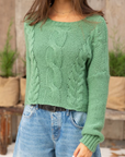 WOODEN SHIPS ASPEN CROPPED CABLE CREW CHUNKY