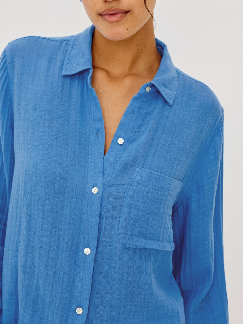 RAILS ELLIS GAUZE BUTTON DOWN