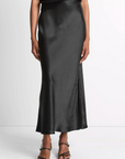 VINCE SIDE SLIT SLIP SKIRT