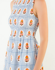 THML JULES SMOCKED MAXI DRESS