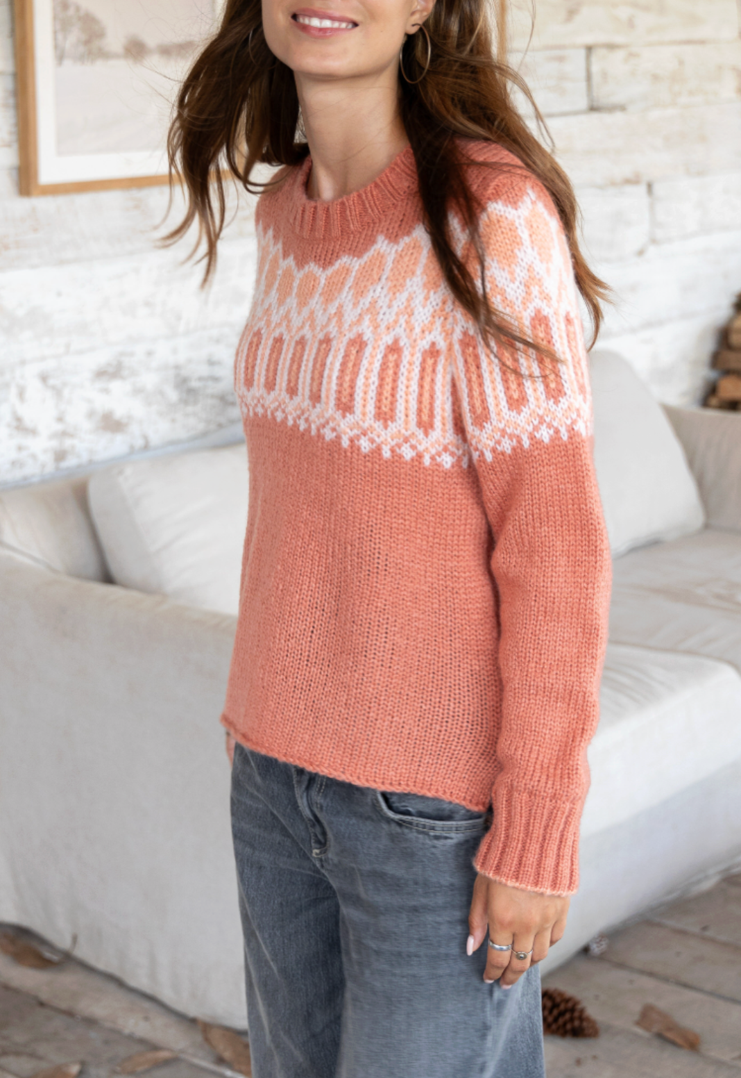 WOODEN SHIPS NICOLA FAIR ISLE CREW CHUNKY