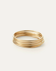 JENNY BIRD (M) GOLD DANE BANGLE SET 5 PACK