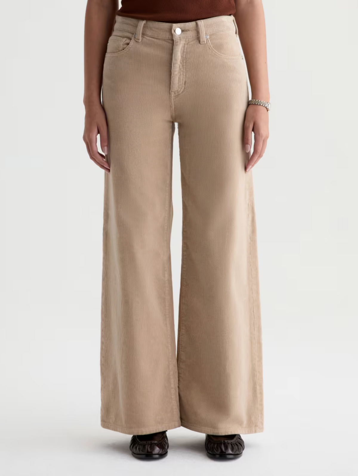 AG SAIGE MID-RISE WIDE LEG CORDUROY