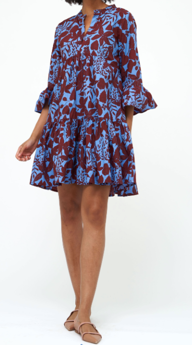 OLIPHANT BELL SLEEVE TIERED DRESS