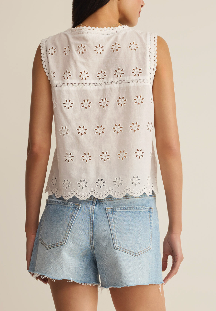 Z SUPPLY DARCY EYELET TOP