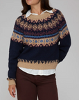 AUTUMN CASHMERE CHUNKY FAIR ISLE CREW