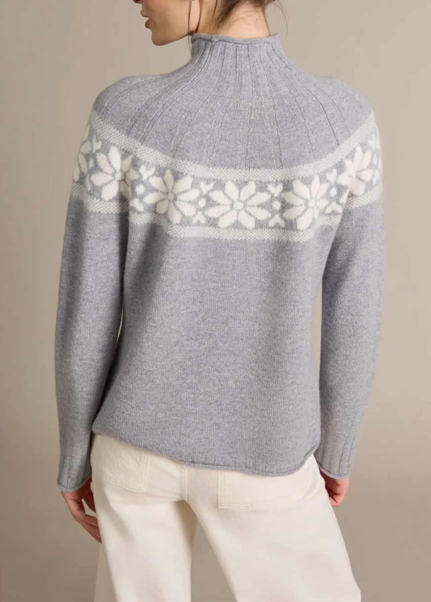 ALASHAN 100% CASHMERE LOVELAND FAIR ISLE W/ ANGORA