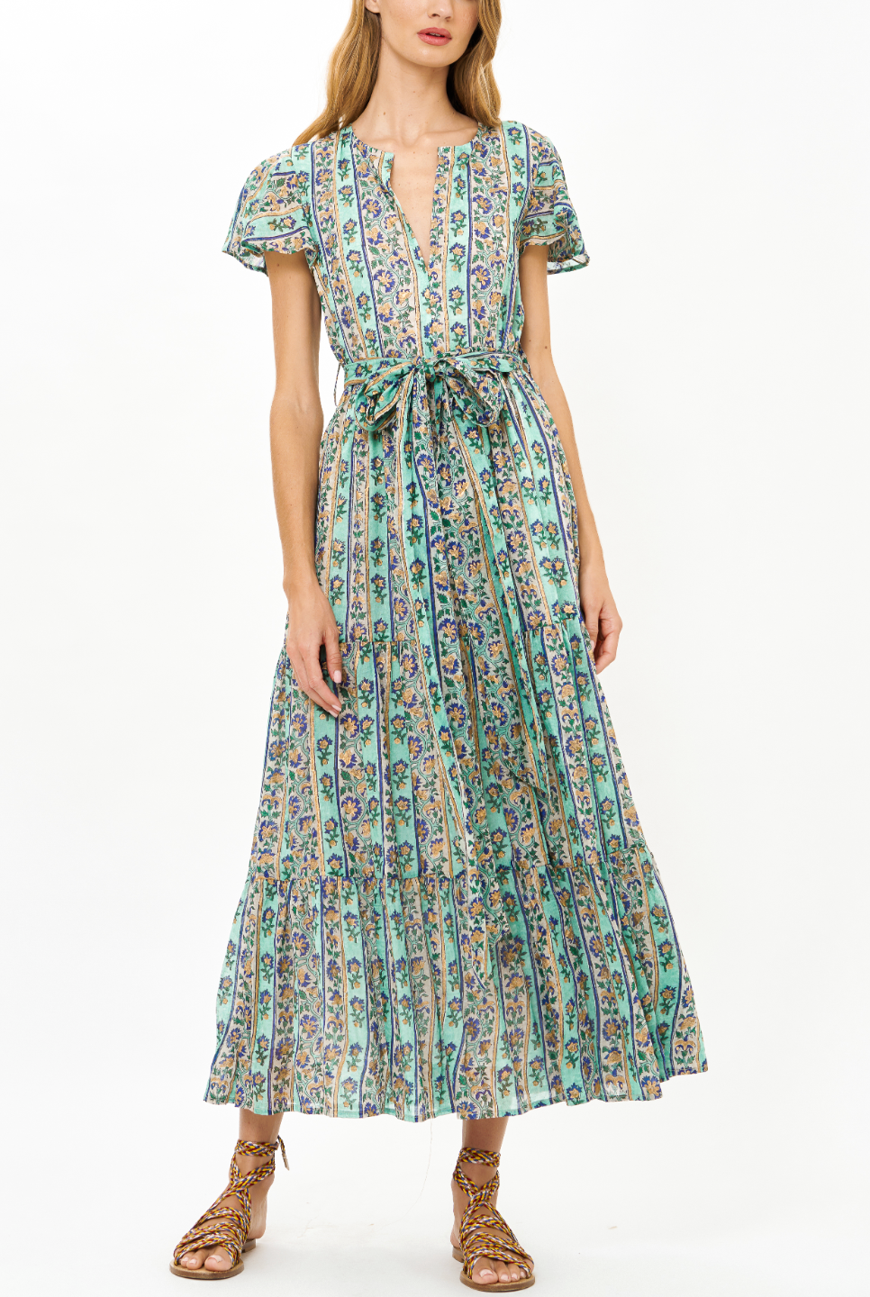 OLIPHANT V-NECK MAXI – Indigo