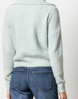 LILLA P EASY SPLIT COLLAR SWEATER