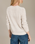 ALASHAN COTTON CASHMERE JESSIE TEXTURED STRIPE PULLOVER