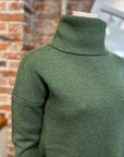 ALASHAN CASHMERE BACK ZIP TURTLENECK
