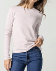 LILLA P BACK SEAM LONG SLEEVE CREW NECK