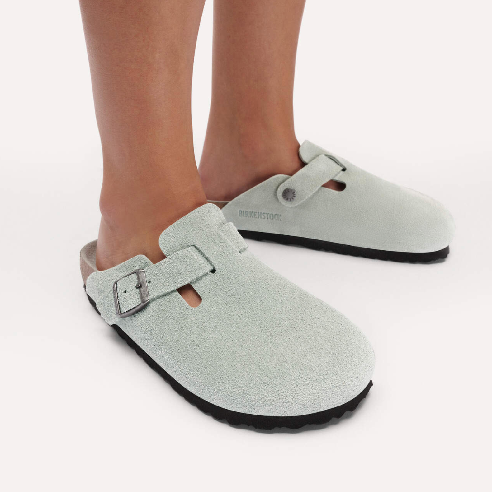 BIRKENSTOCK BOSTON SOFT FOOTBED SUEDE - NARROW