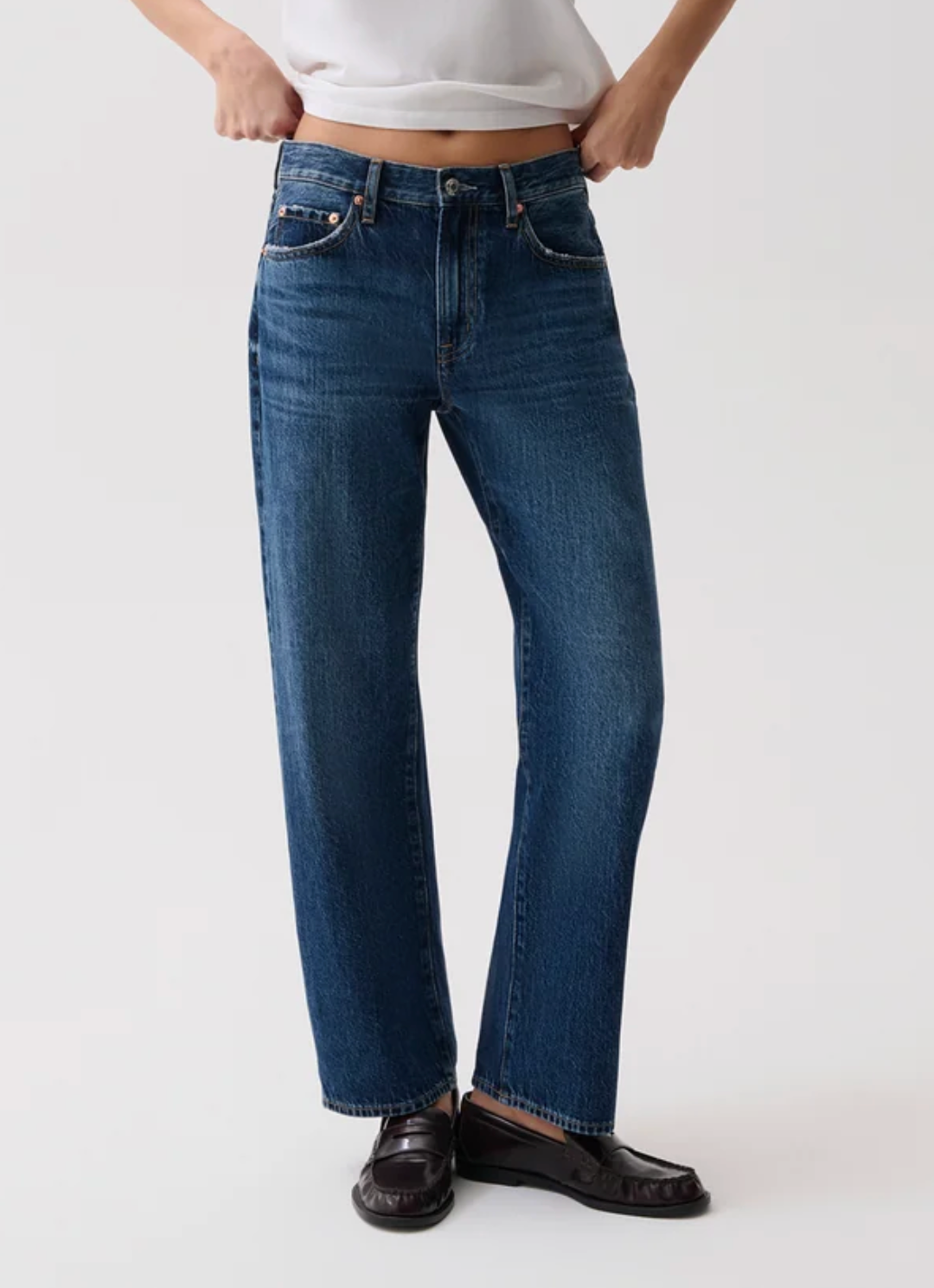 PISTOLA LEXI MID RISE BOWED STRAIGHT MOONWAVE