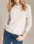 ALASHAN COTTON CASHMERE JESSIE TEXTURED STRIPE PULLOVER