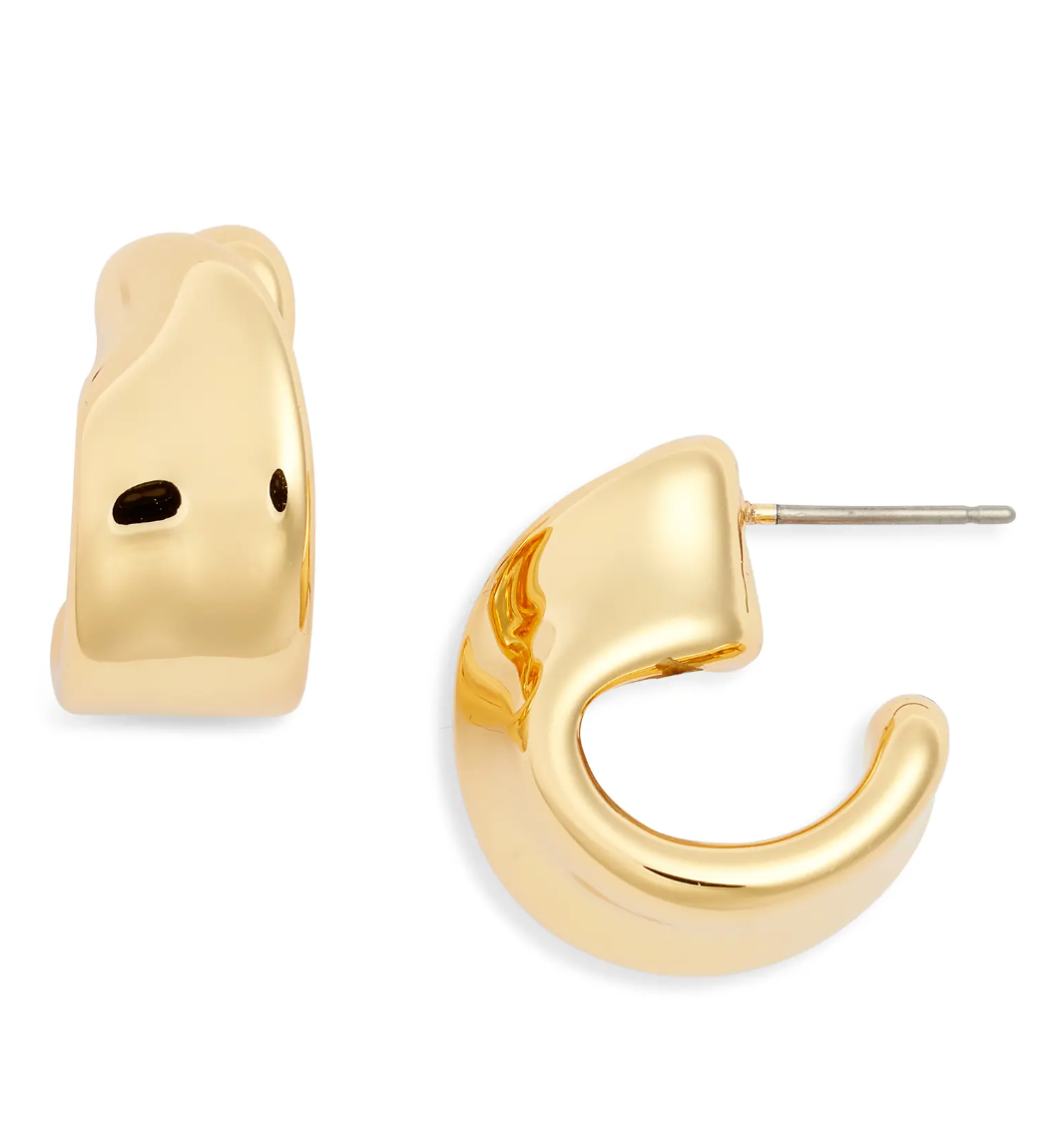 JENNY BIRD GOLD AURELIA HOOPS SMALL