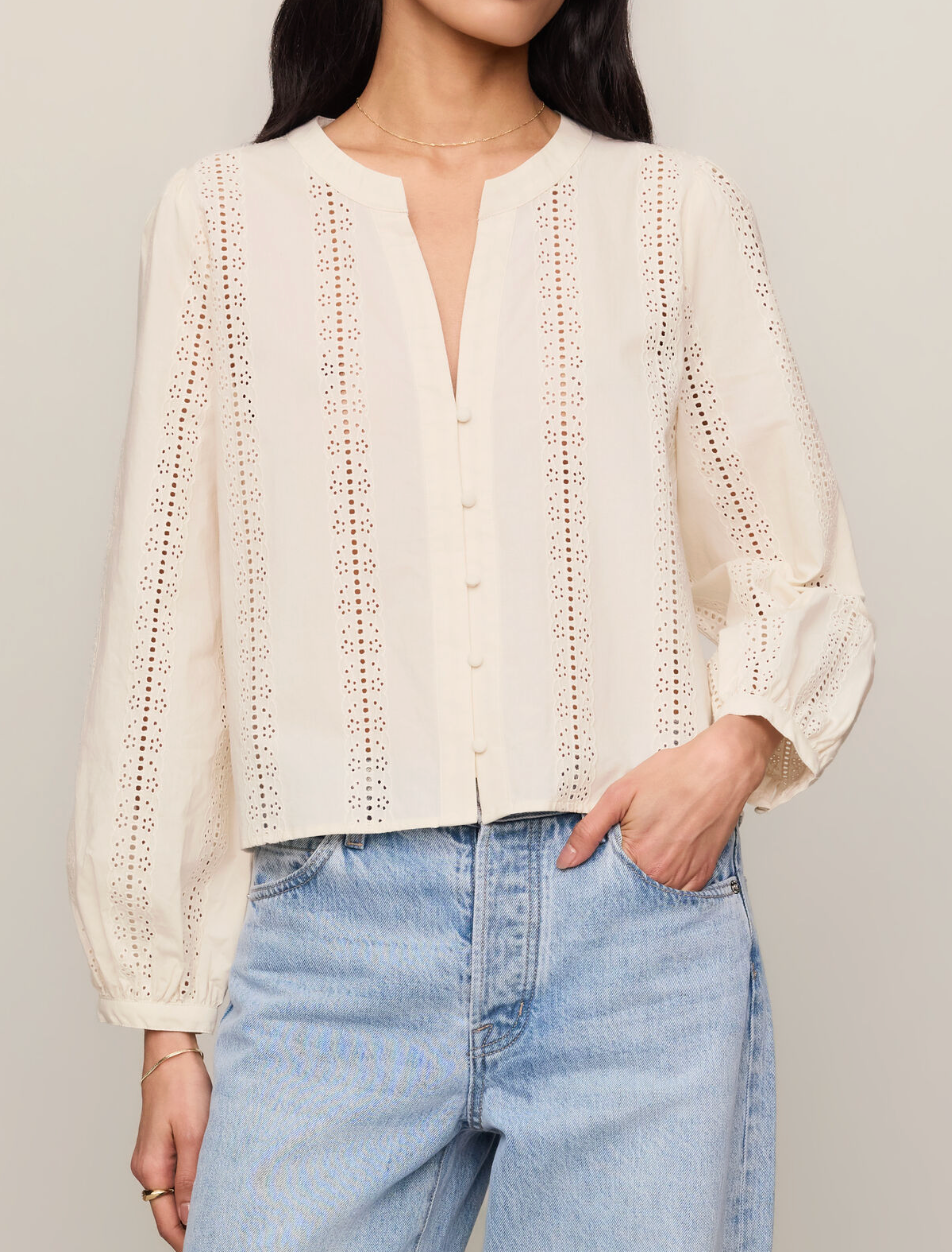 Z SUPPLY LOUELLA BUTTON UP TOP