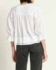 NATION SCARLET PINTUCK BLOUSE