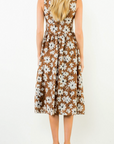 THML ELOISE STRUCTURED MIDI DRESS