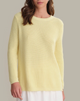 525 AMERICA EMMA CREWNECK SHAKER SWEATER