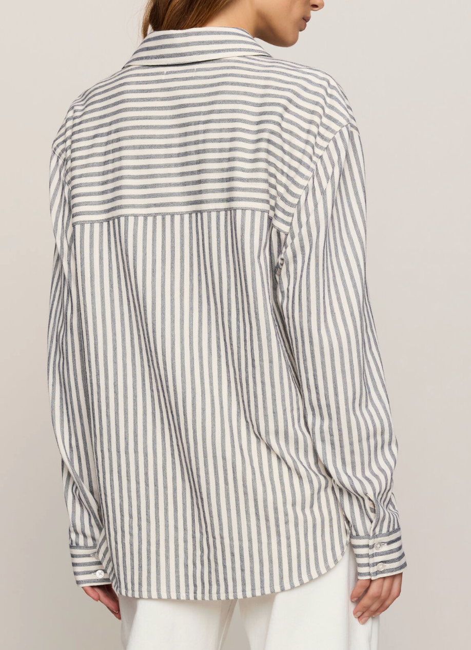 Z SUPPLY REESE BUTTON UP STRIPE TOP