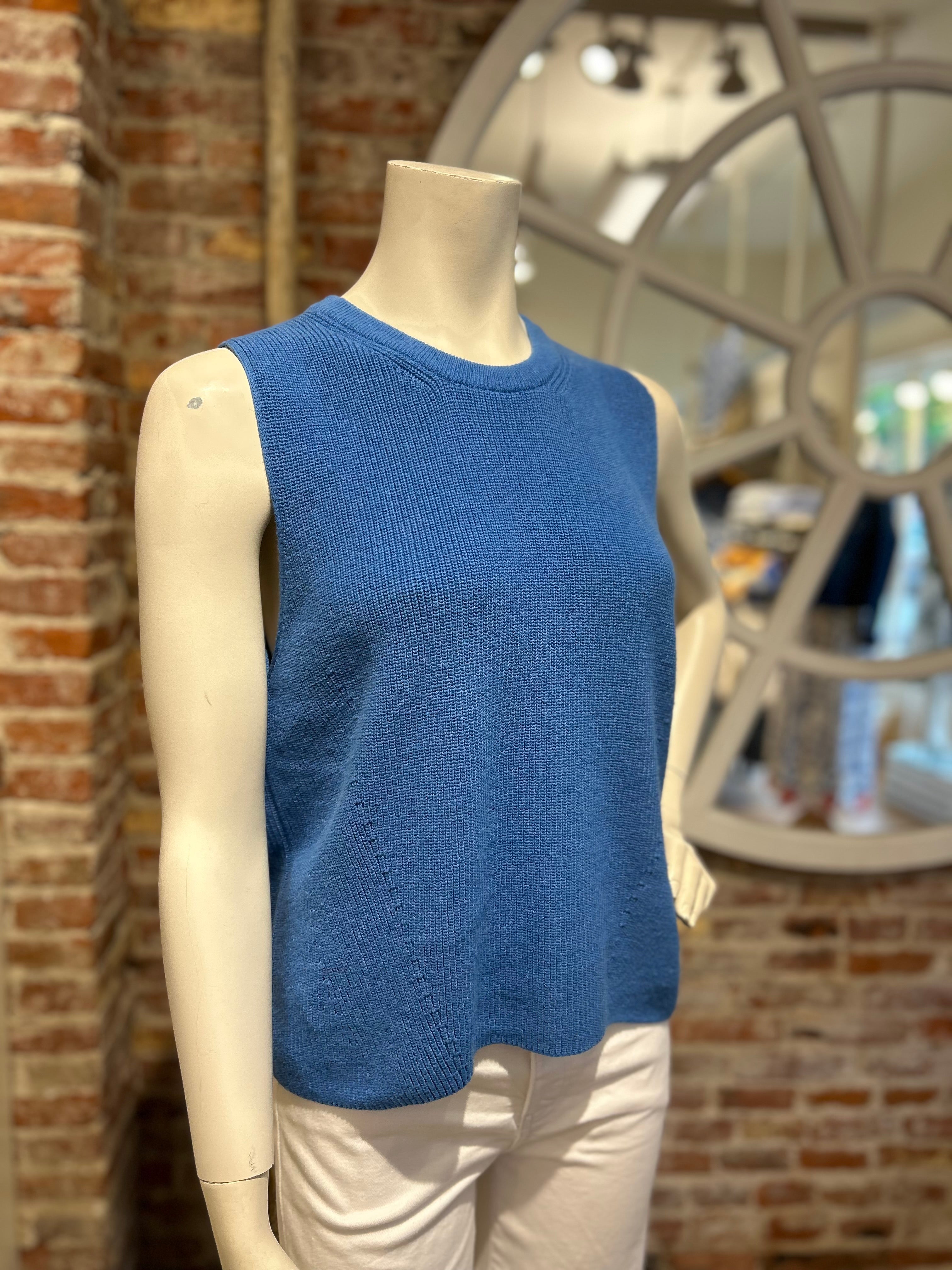WHITE &amp; WARREN ORGANIC COTTON BLEND SHELL