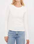 MAREA POINTELLE LONG SLEEVE CREWNECK