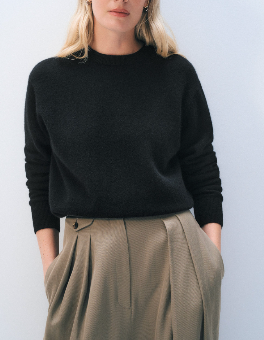 WHITE &amp; WARREN CASHMERE CREW