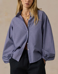 FAHERTY COASTAL POPLIN SUKI BLOUSE