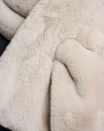 RINO & PELLE STIP FAUX FUR SCARF
