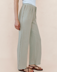 BELLA DAHL BEACH PANT WITH LATTICE STRIPE