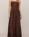 Z SUPPLY ESTI EMBROIDERED MAXI DRESS