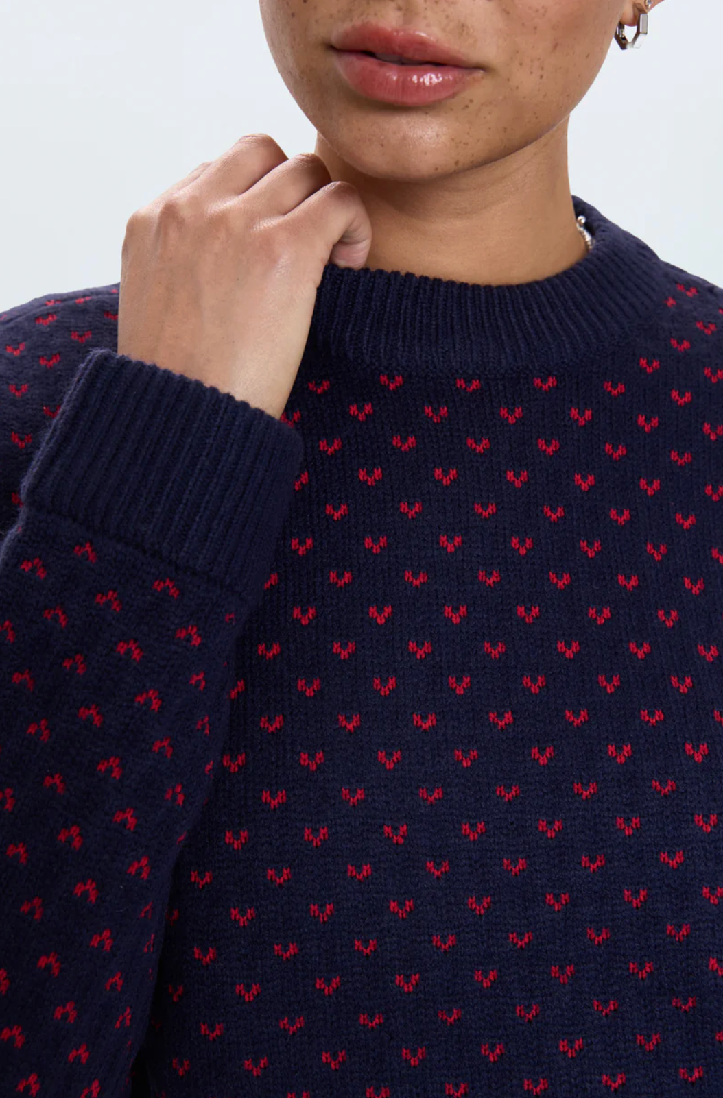 PISTOLA HANNA OVERSIZED HEART SWEATER