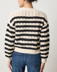 LILLA P STRIPE STITCH SWEATER