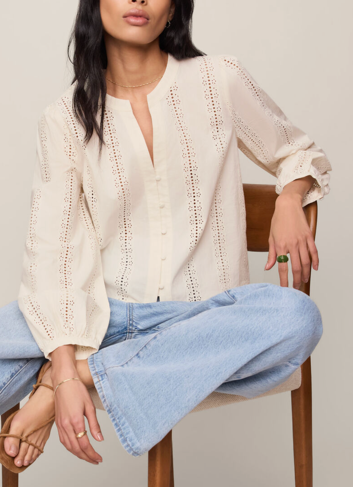 Z SUPPLY LOUELLA BUTTON UP TOP