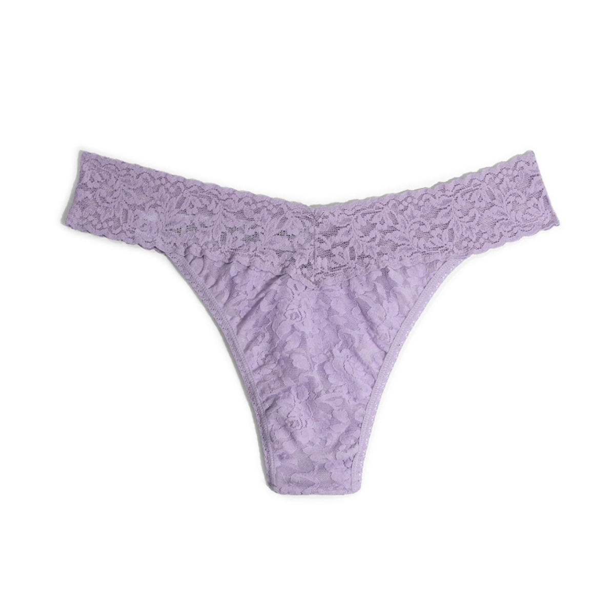 HANKY PANKY SIGNATURE LACE ORIGINAL RISE THONG COOL LAVENDER PURPLE