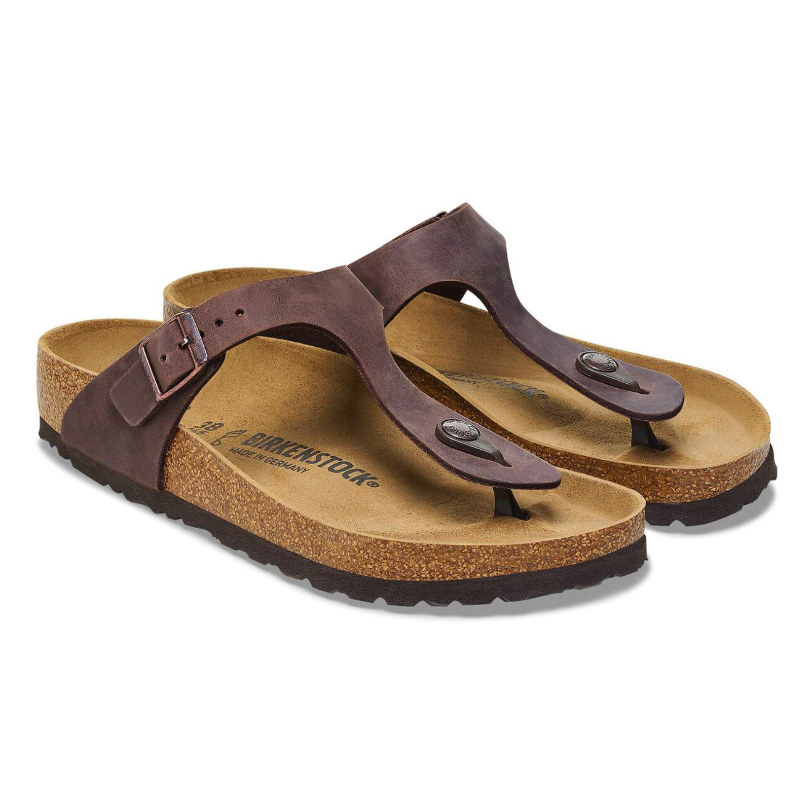 BIRKENSTOCK GIZEH OILED LEATHER - REGULAR