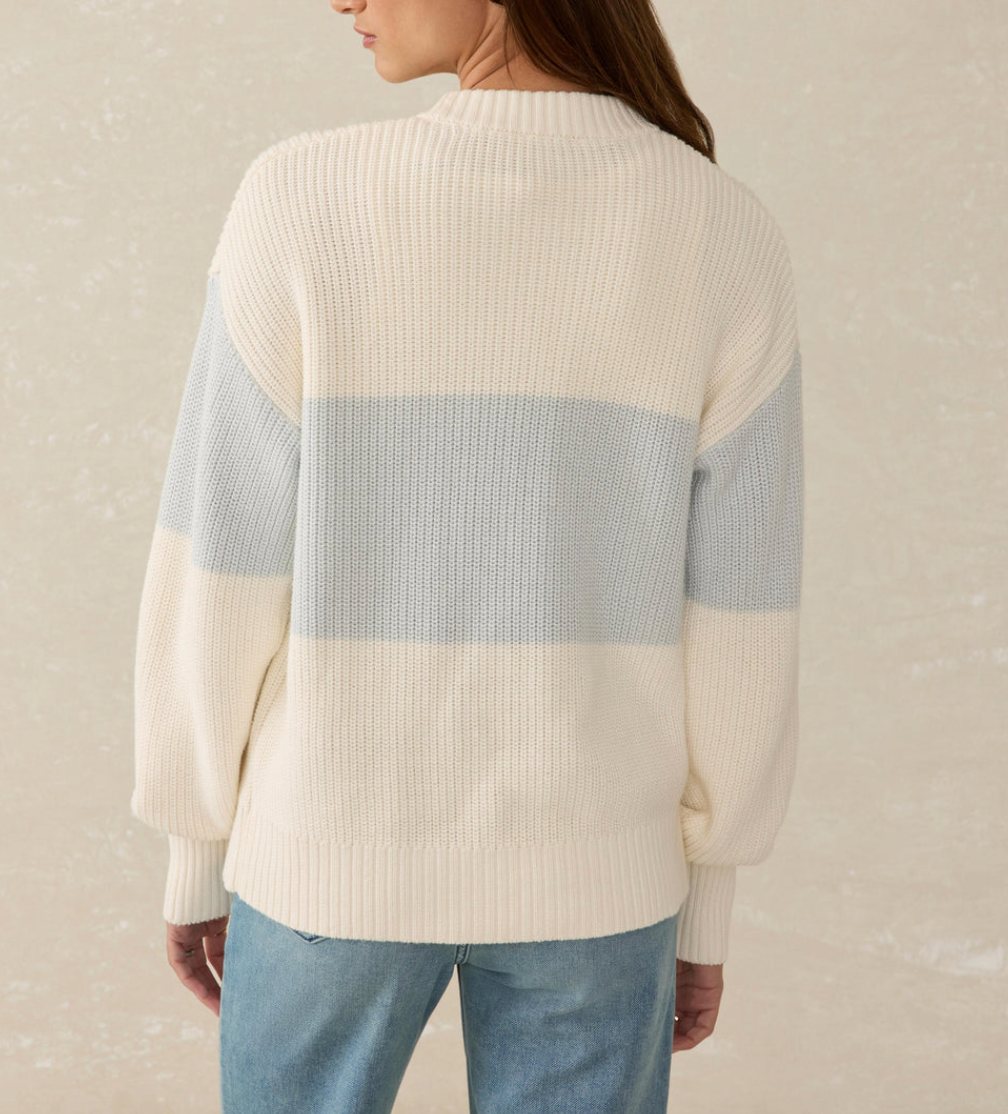 FAHERTY SUNWASHED FISHERMAN SWEATER