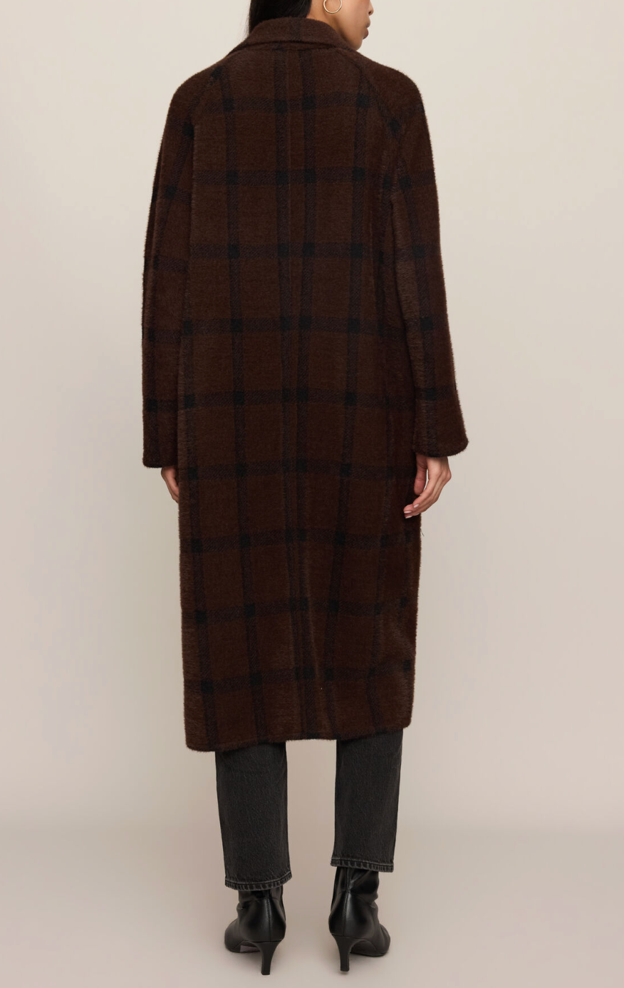 Z SUPPLY CROSBY PLAID COCOON COAT