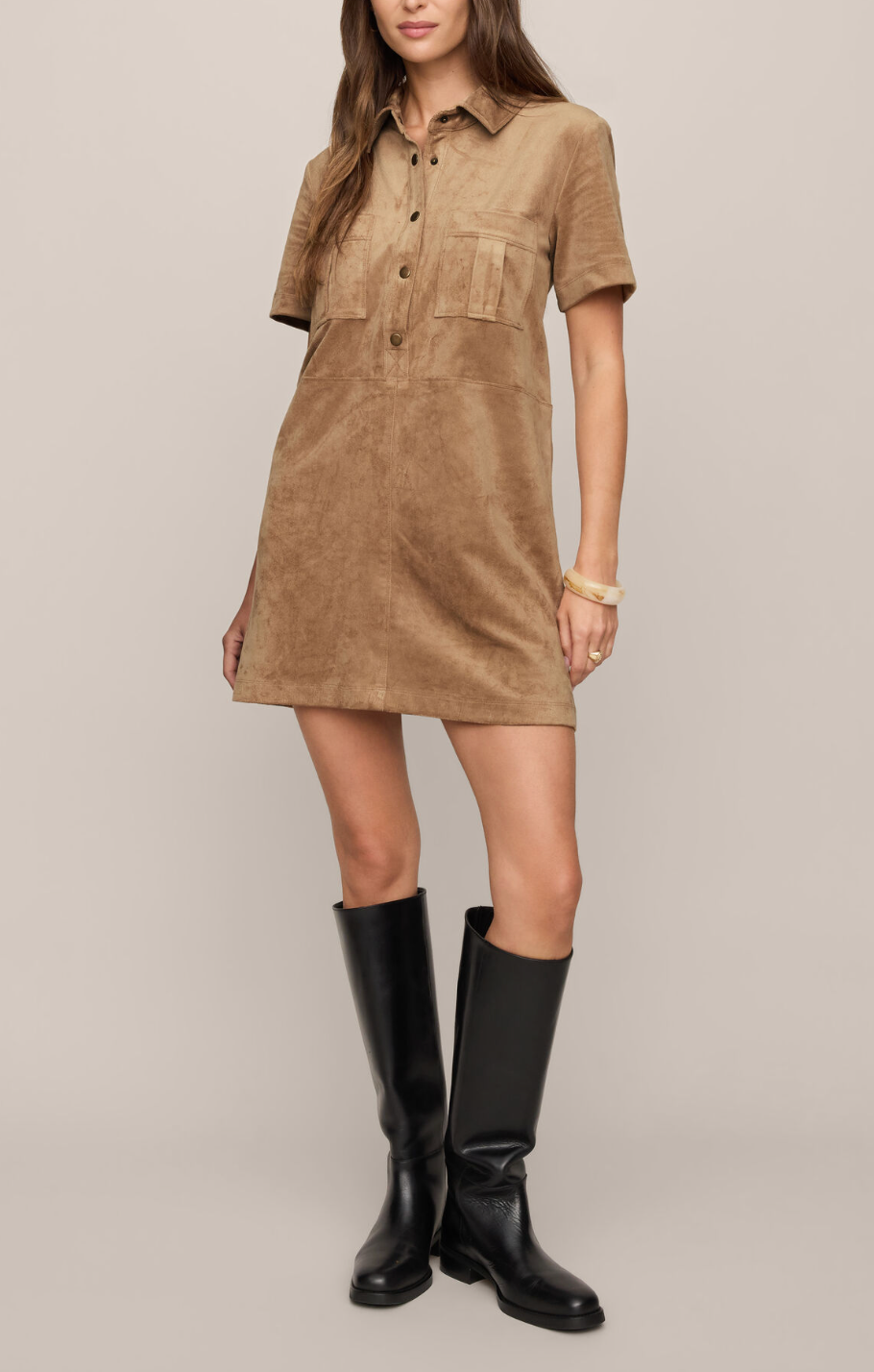 Z SUPPLY LEONE SUEDE MINI DRESS