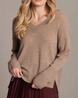 ALASHAN CASHMERE DEVIN HI LOW V NECK