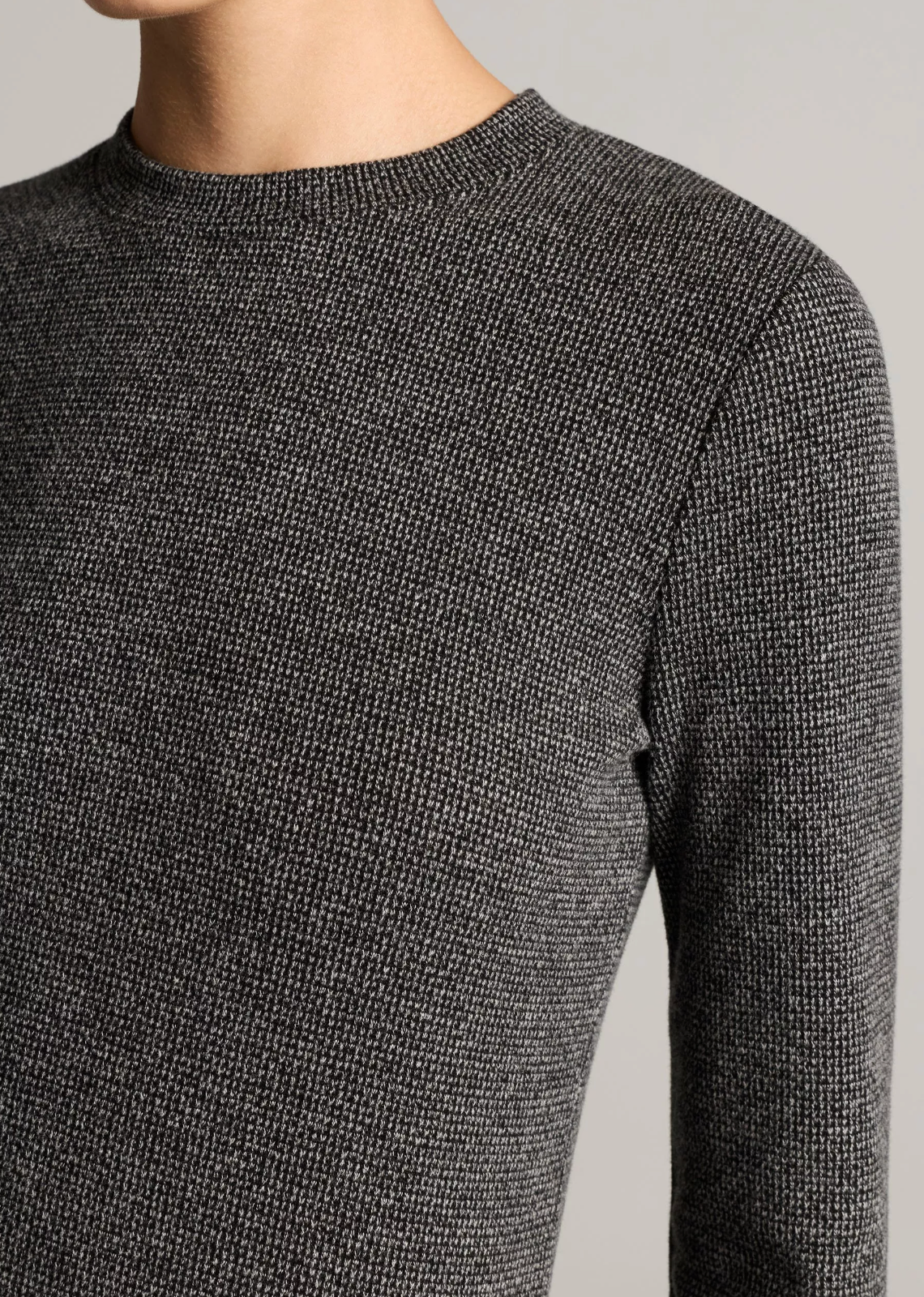 VINCE HOUNDSTOOTH L/S CREW