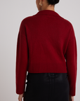 BELLA DAHL PULLOVER SWEATER WITH COLLAR