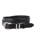 MOST WANTED USA QUIET CURVE LEATHER BELT W/ METAL