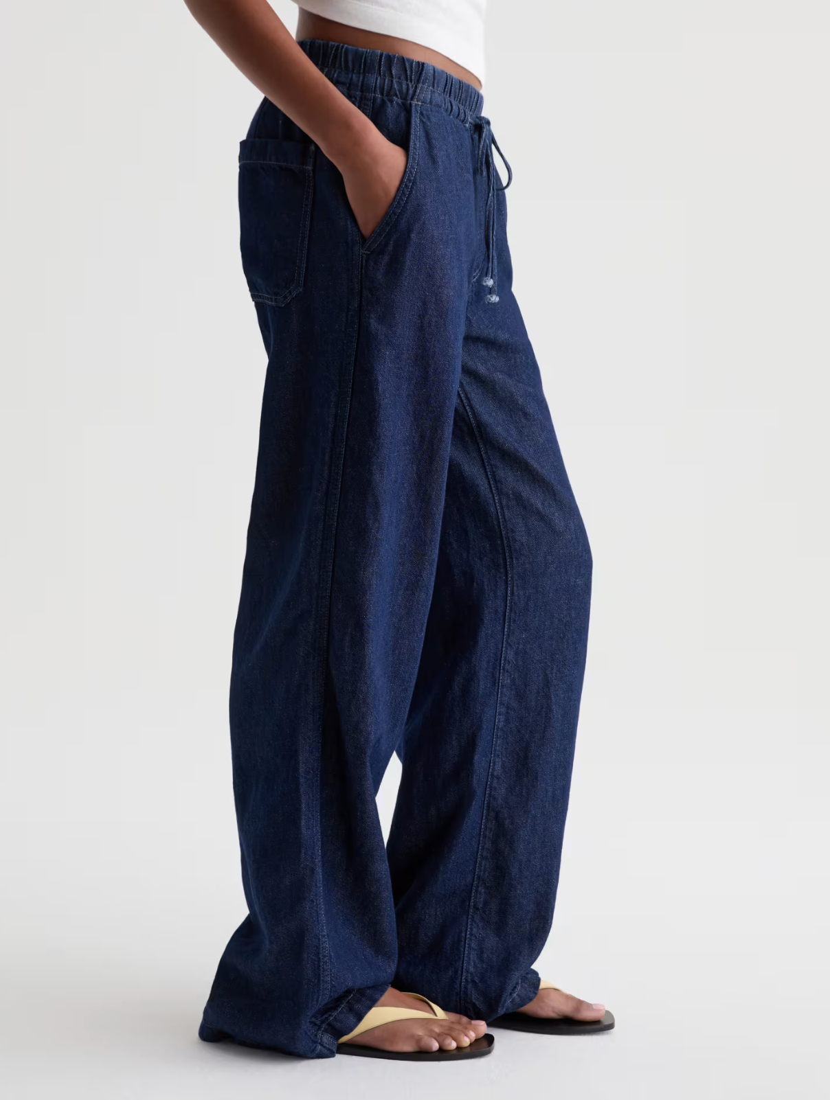 AG ADRIA LOW RISE WIDE LEG CINCHED