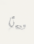 JENNY BIRD SILVER MINI COLETTE HOOP EARRINGS