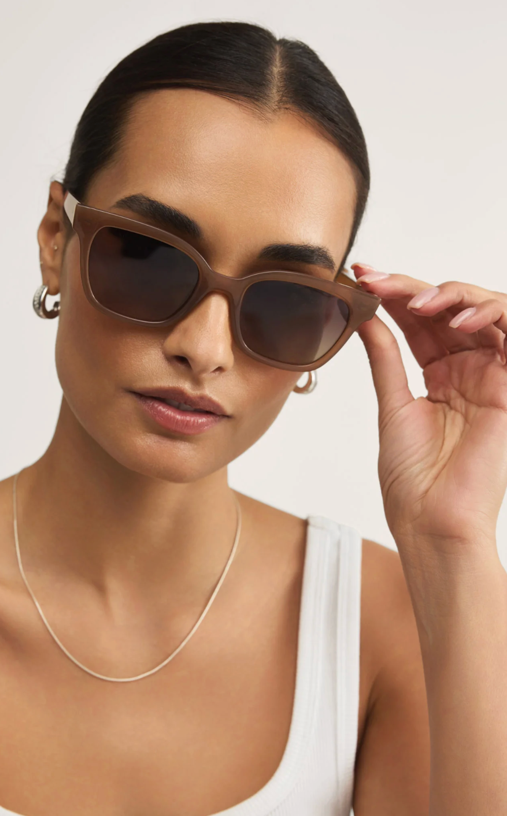 Z SUPPLY GOLDEN HOUR SUNGLASSES - TAUPE/GRADIENT