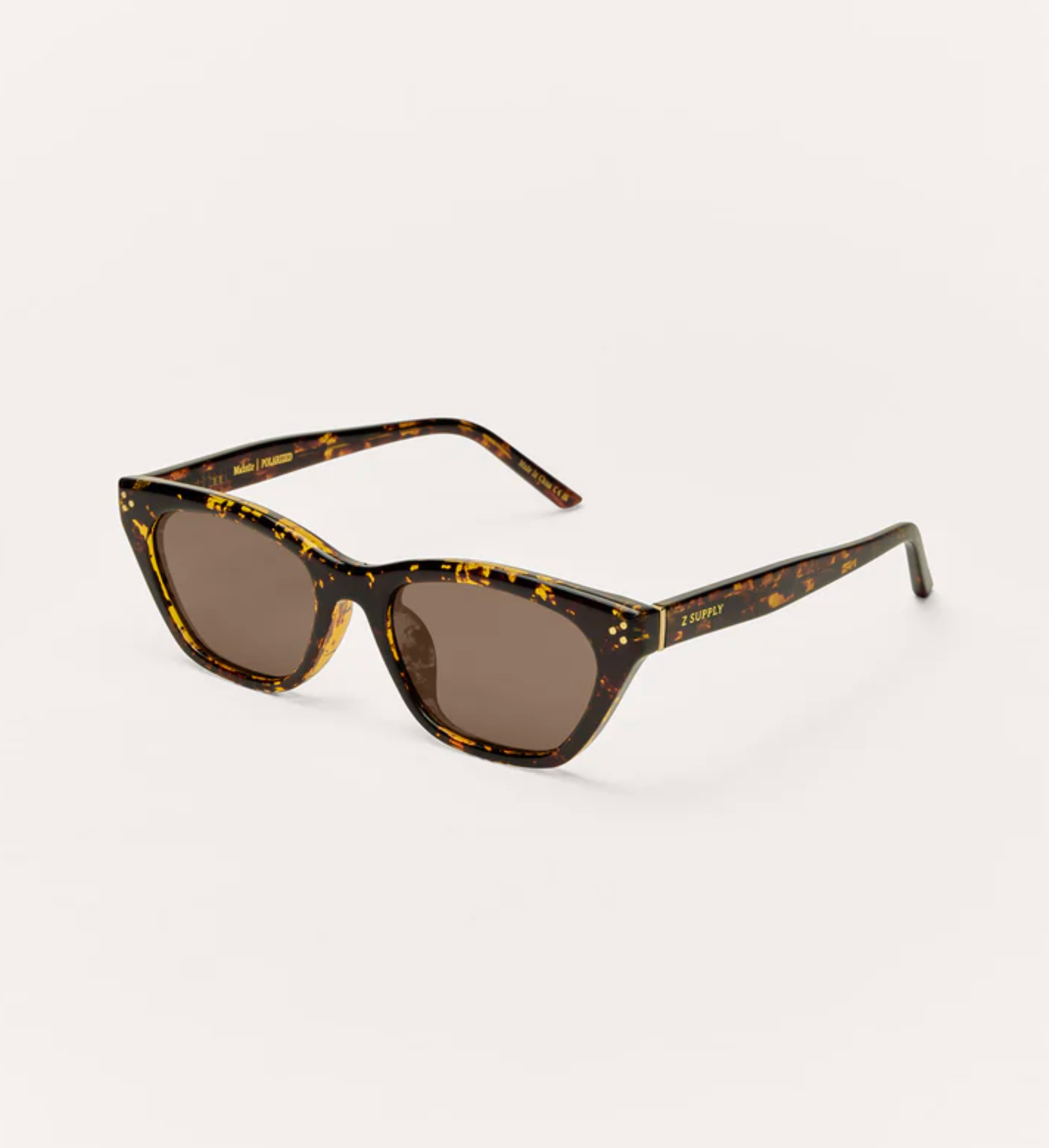 Z SUPPLY MIDNITE SUNGLASSES - BROWN TORTOISE/BROWN