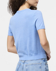 FRENCH CONNECTION NOLA FINE KNIT SHORT SLEEVE SWEATER