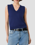 FRENCH CONNECTION WILLA KNIT V-NECK VEST